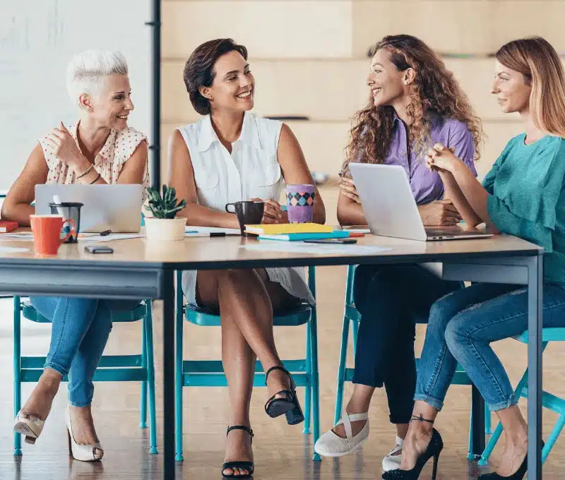 female leaders in a meeting
